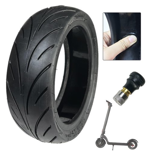 9.5x2.50 Scooter Tires, 9.5 Inch Tubeless Tire, Front Rear Wheel Replacement Scooter Tire, Self Repairing with Valve for NIU KQi3/Pro/Max Electric Scooter Accessories, Non-Slip, Shockproof (1 Pack)