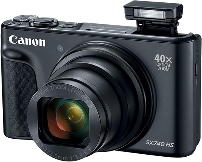 Canon Powershot SX740 HS Digital Camera + 64GB Memory + Stabilizing Grip +