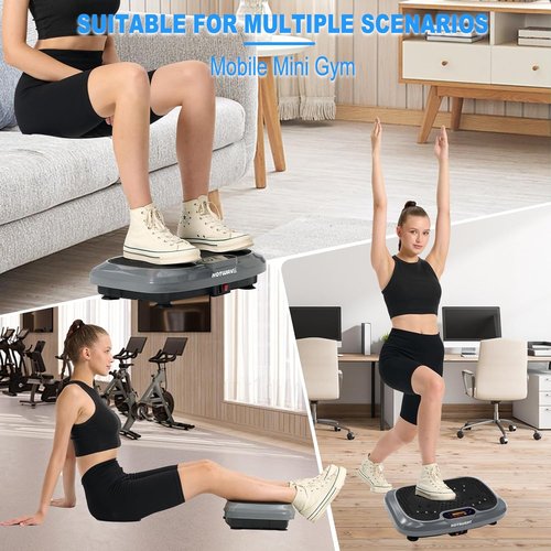 HOTWAVE Vibration Plate - Whole Body Shaker for Lymphatic Drainage & Weight Loss | Home Gym Fitness Machine