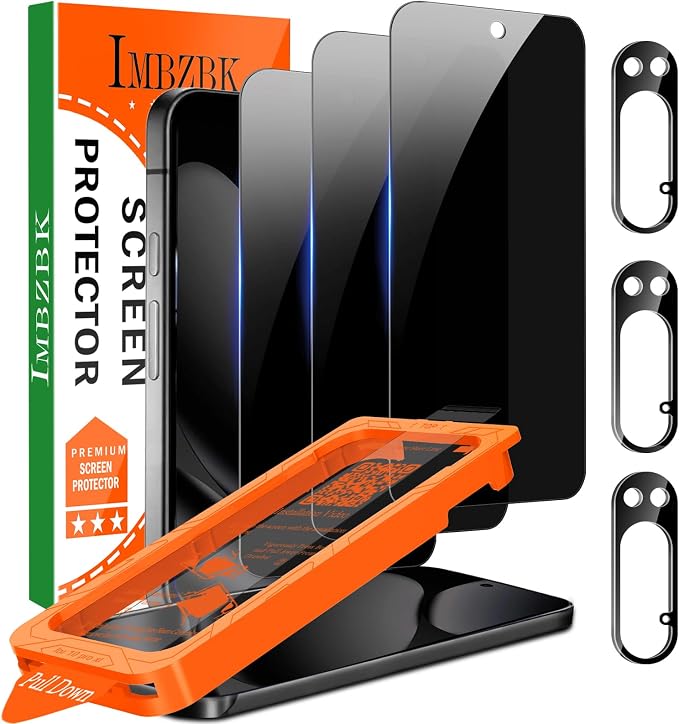 IMBZBK 3 Pack Privacy Screen Protector