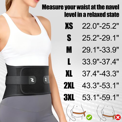 NEENCA Back Brace for Lower Back Pain with Bionic Support System, Adjustable Lumbar Support Belt for Women & Men with Lumbar Support 3D Pad, Breathable Mesh for Herniated Disc, Sciatica, Scoliosis...