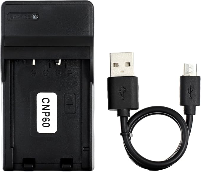 Norifon NP-60 USB Charger for Casio Exilim EX-S12, Zoom EX-Z20, EX-Z90 Camera