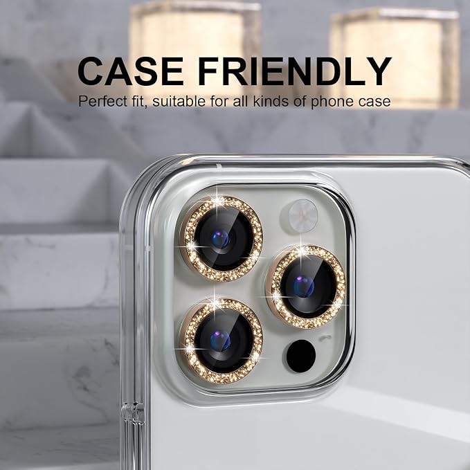 Choiche Compatible for iPhone 16 Pro/iPhone 16 Pro Max Camera Lens Protector