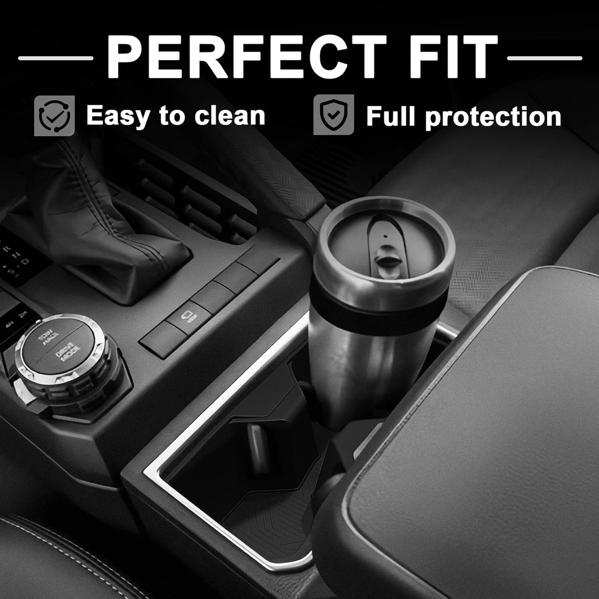 Muslogy Center Console Organizer & Cup Holder for 2025 2026 Toyota 4Runner