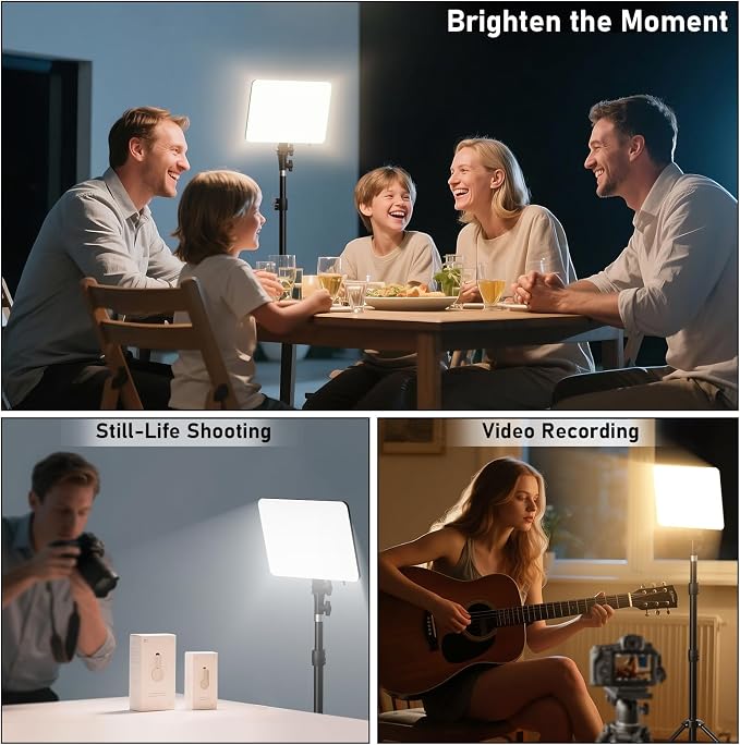 30W Upgraded Photography Lighting Kit, Anautin 1-Pack LED Video Lighting