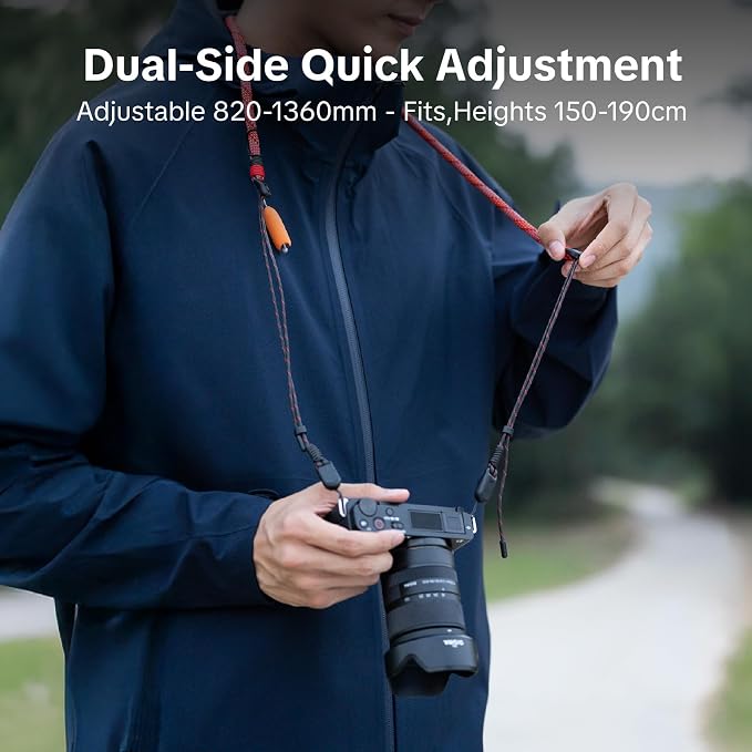 PGYTECH Camera Shoulder Strap Slim Outdoor Style, Adjustable 32.2-53.5in Quick