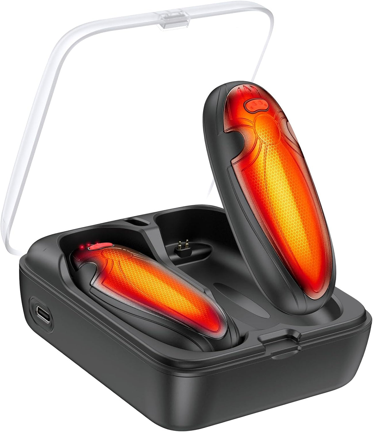 Skiennix Rechargeable Hand Warmers - 14000mAh Electric AI Pocket Heater with Charging Case | Perfect for Travel, Golf, and Camping