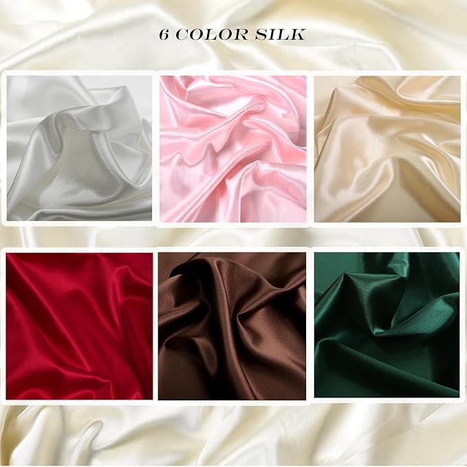 Product Photography Backdrops：6PCS Luxury Silk Texture Photo Props- Jewelry