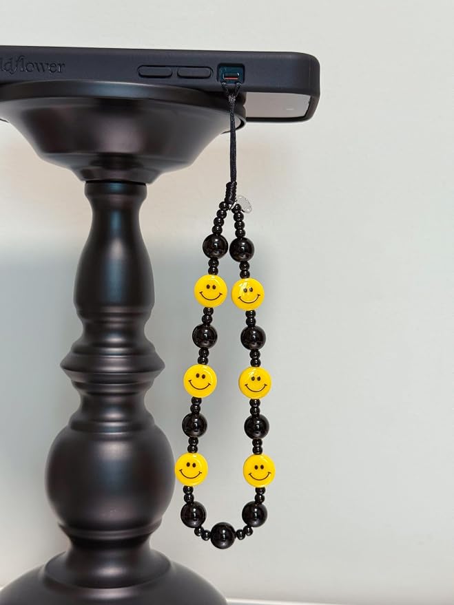 Drawwind Phone Charm Beaded Wristlet Strap Universal Cell Phone Lanyard Cute