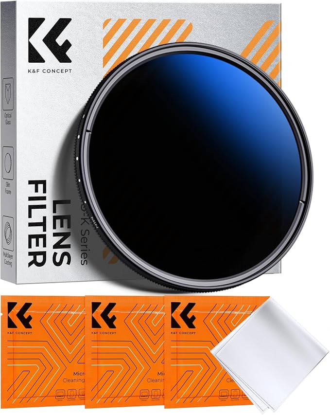 K&F CONCEPT 72mm Variable ND Lens Filter ND2-ND400 18 Multi-Layer Coatings
