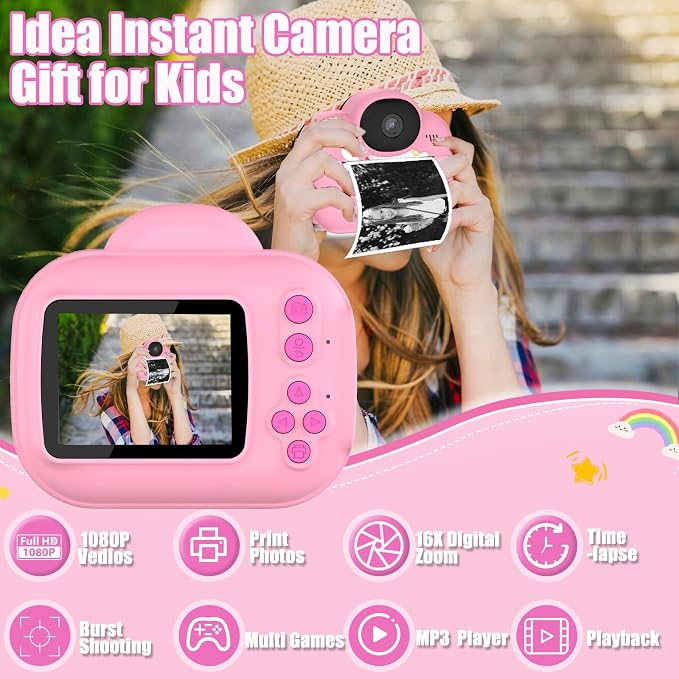 Kids Camera Instant Print Camera