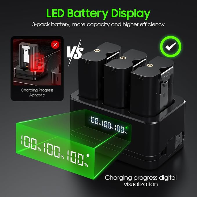 Replacement Battery for Ring Doorbell - 6040mAh Rechargeable Ring Camera Battery