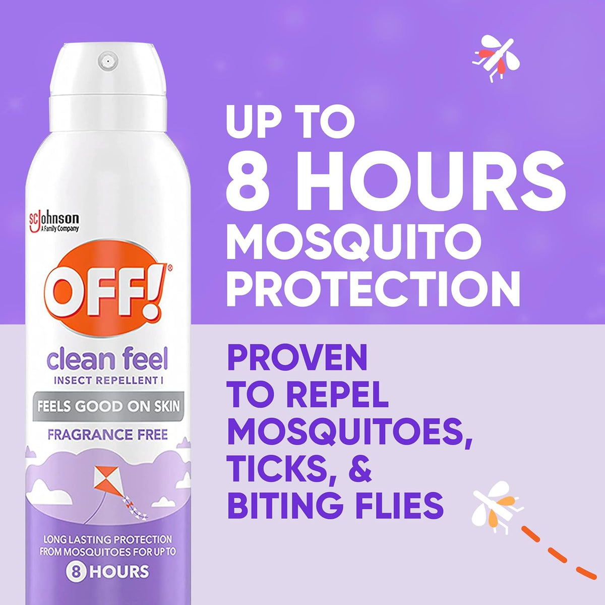 OFF! Clean Feel Insect Repellent - 20% Picaridin Bug Spray for Long-Lasting Protection | 5 oz