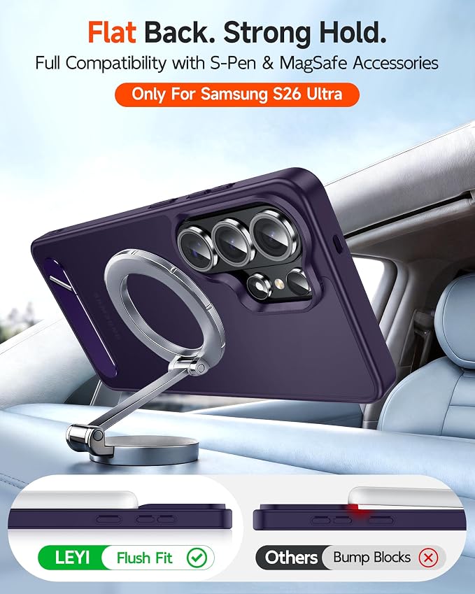 LeYi for Samsung-S26-Ultra Case: for Magsafe Galaxy S 26 Ultra Phone Funda para