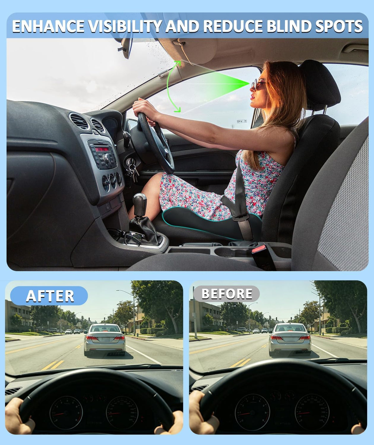 Seat Cushion for Car, Office Chair Cushion for Butt Tailbone Pain Relief