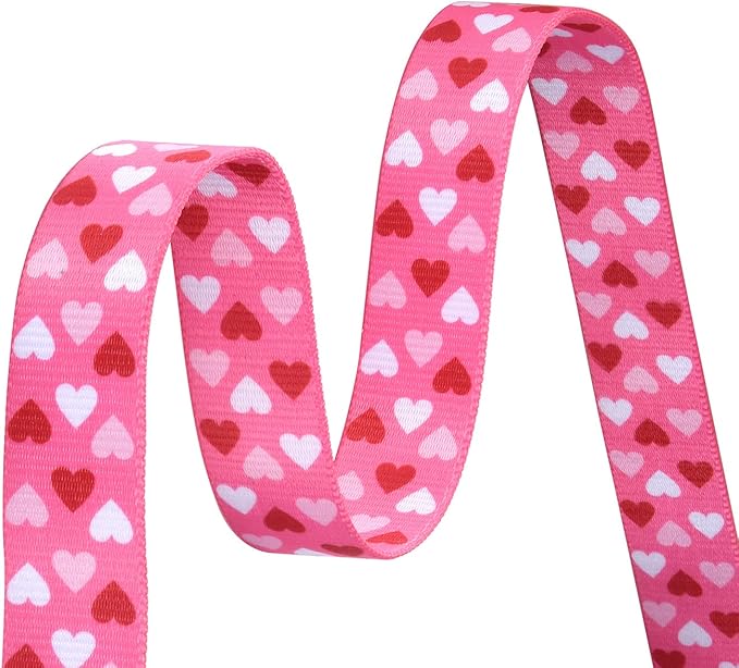 Dog Collar and Leash Set - Adjustable Heart Dog Collar - Love Theme - Perfect for Small Medium Large Dogs(Pink Heart Set,S)