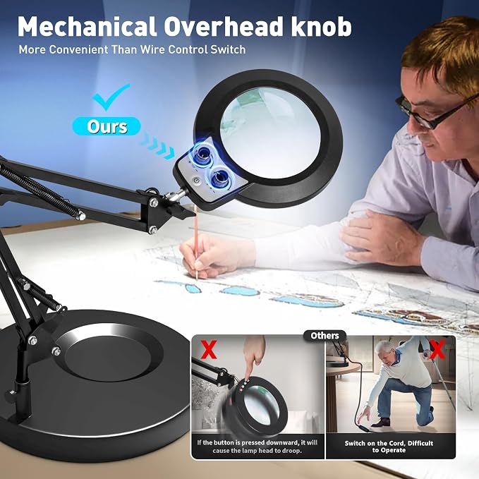 KIRKAS 12X Magnifying Glass