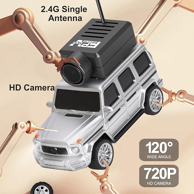 GoolRC WLtoys 6406 Mini RC Car, 2.4GHz 1:64 Scale FPV Remote Control Car