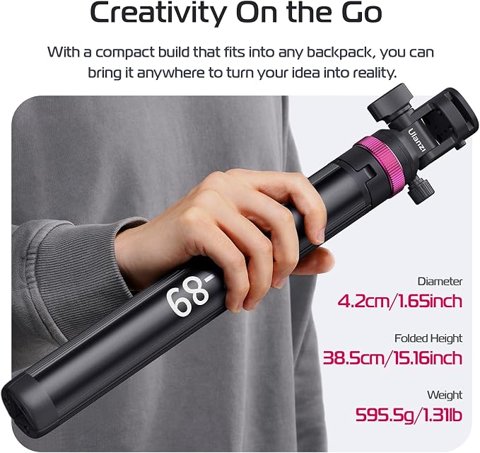 ULANZI MT-89 Extendable Tripod Aluminum, Camera Phone Tripod