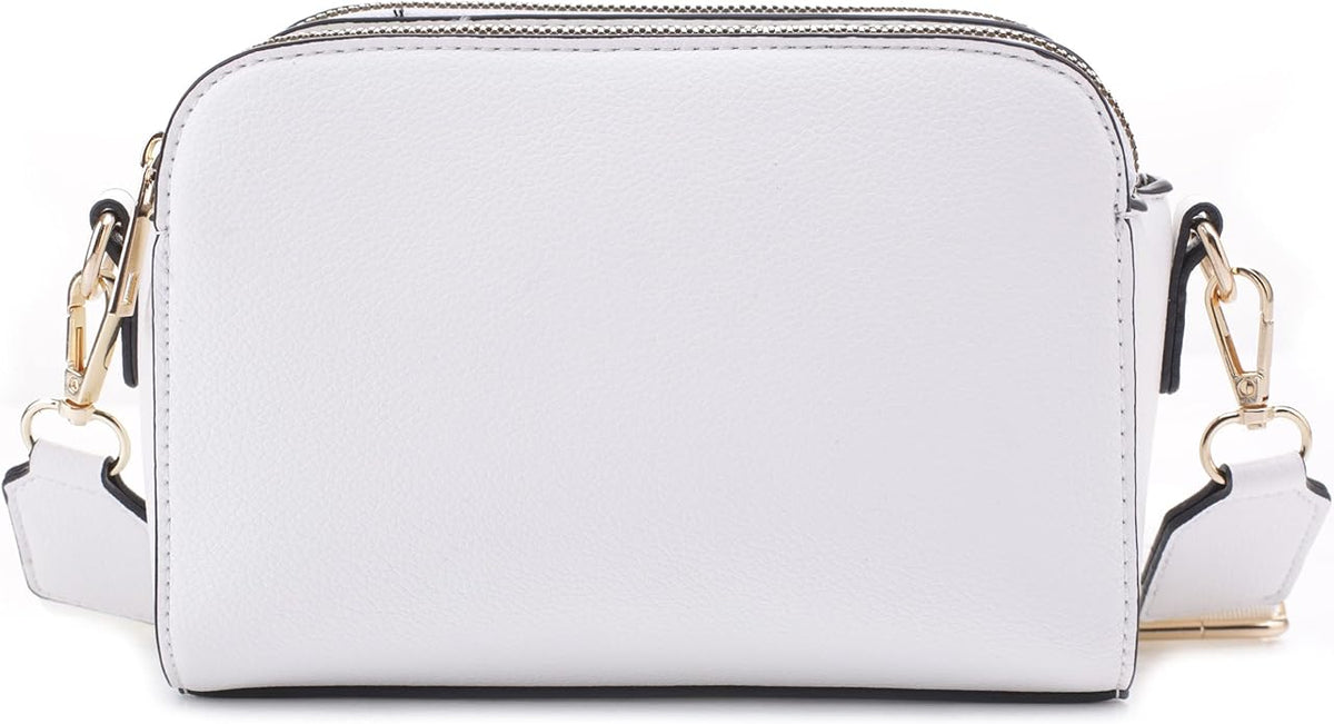 EVVE Crossbody Bags for Women Trendy Triple Zip Small Crossbody Camera Bag Purse