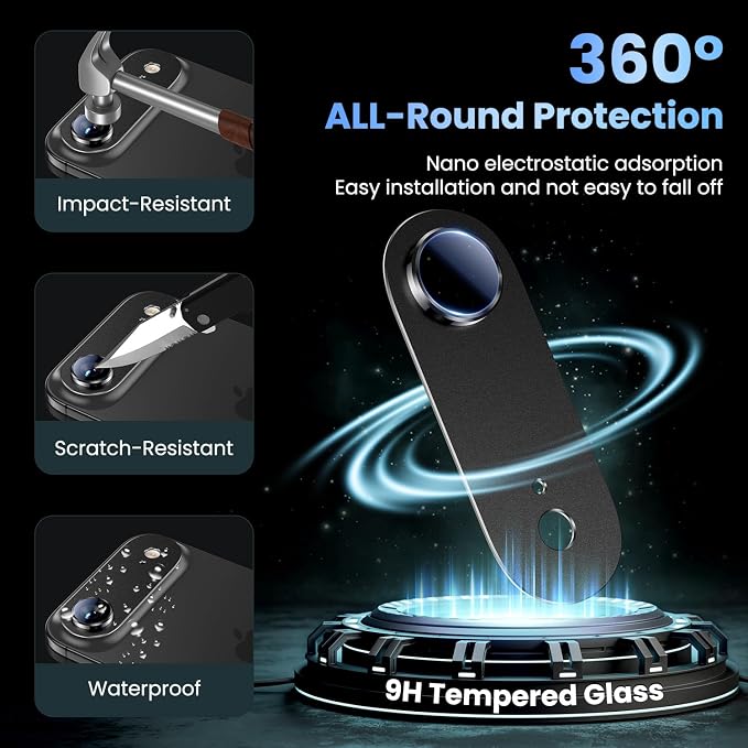 Uyiton Compatible with iPhone Air Camera Lens Protector