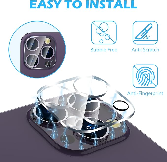 imluckies [3 Pack Camera Lens Protector