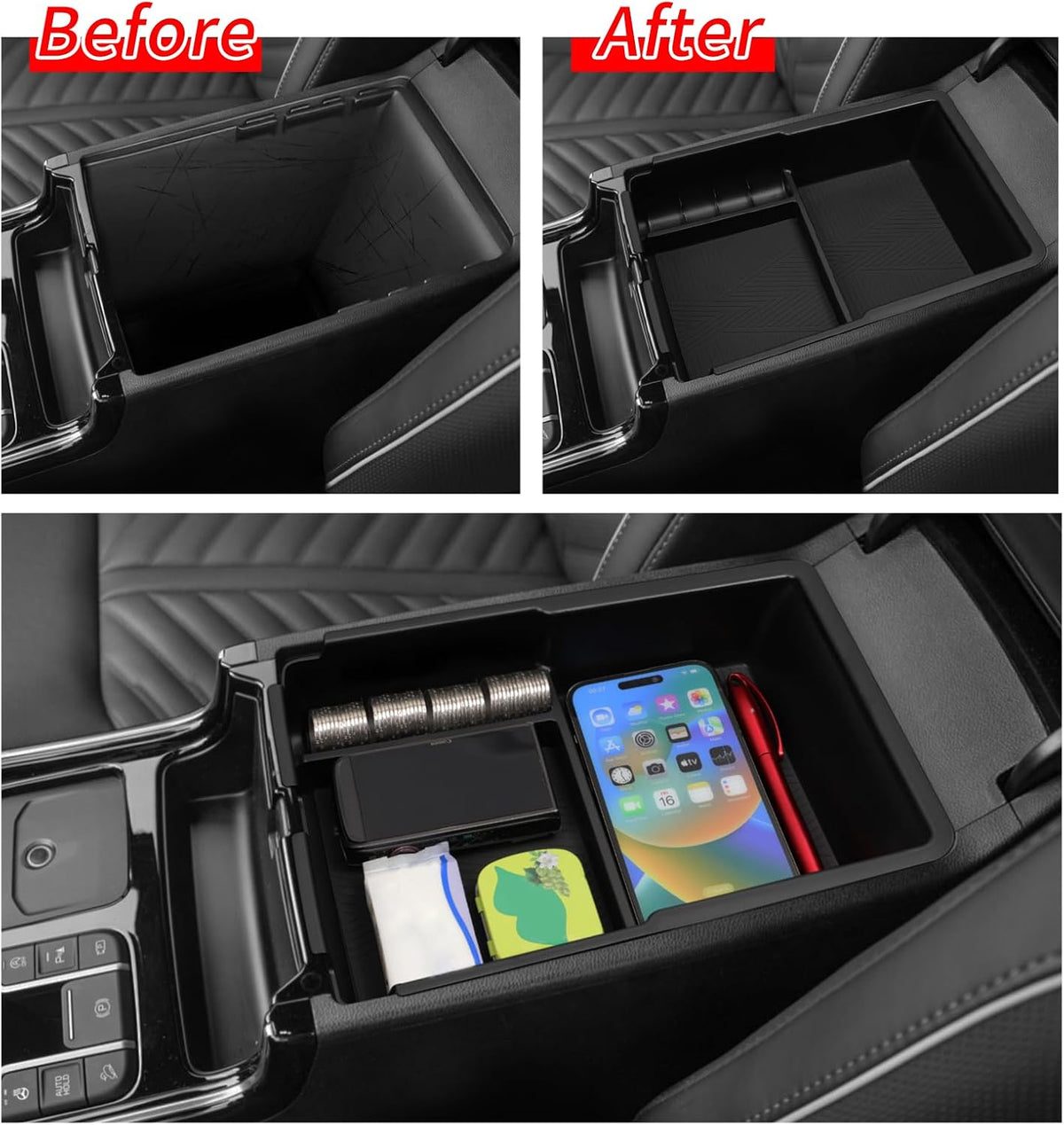smabee Center Console Organizer for Kia Sorento 2021-2025 2026 Accessories