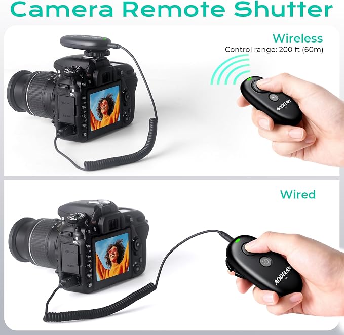 AODELAN USB-C Rechargeable Wireless Camera Remote Shutter Release