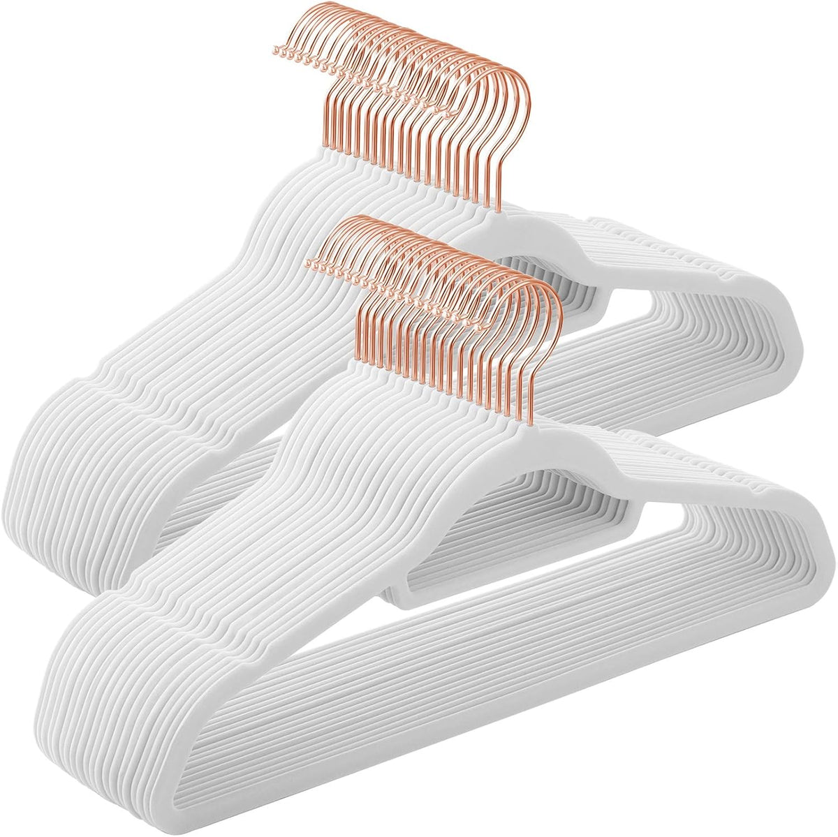 SONGMICS Velvet Hangers, Set of 50, Non-Slip, Space-Saving