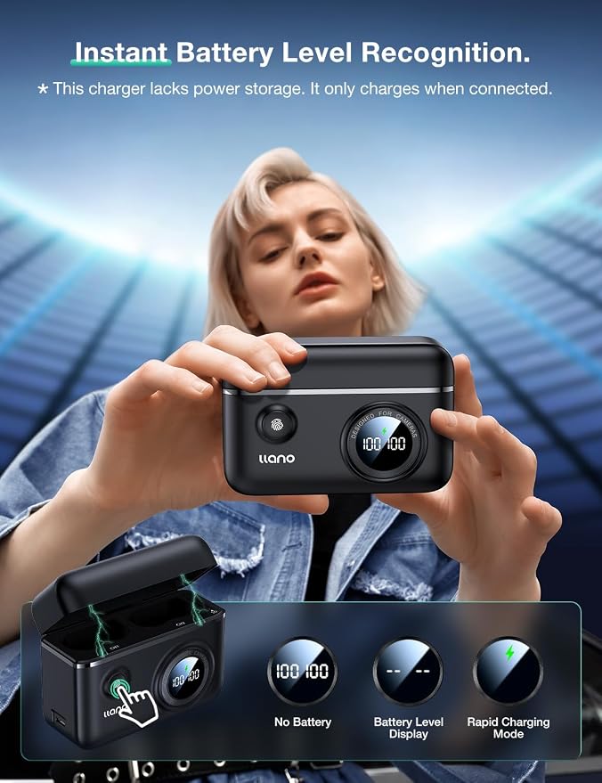 llano CS2 EN-EL15c EN-EL15b Camera Battery Charger