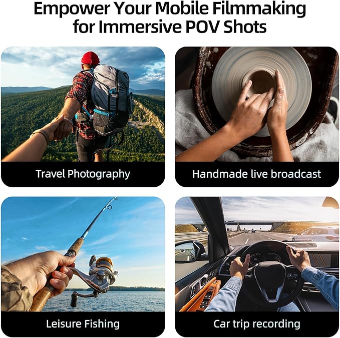 TELESIN Magnetic Neck Mount for Phones, Neck Cell Phone Holder POV/Vlog Selfie