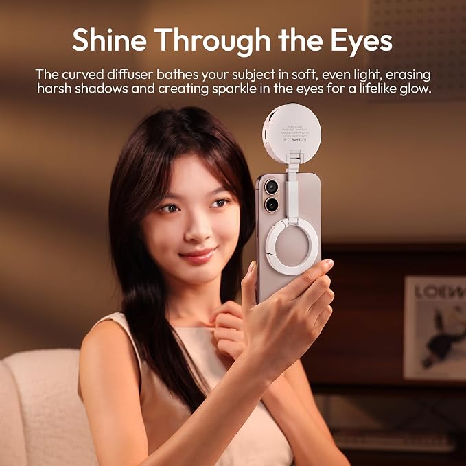 ULANZI ML05 Phone Light, Dual-Sided Magnetic Cell Phone Selfie Lights
