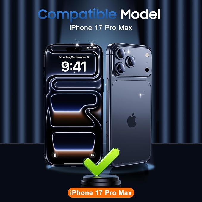 UniqueMe Compatible for 3 Pack iPhone 17 Pro Max Camera Lens Protector