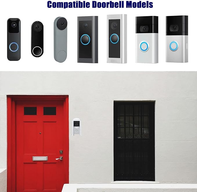 Transparent Plastic Doorbell Rain Cover Compatible
