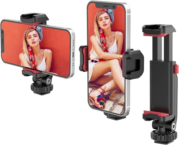 ULANZI ST-06S Phone Tripod Mount, Universal Smartphone Mount Adapter