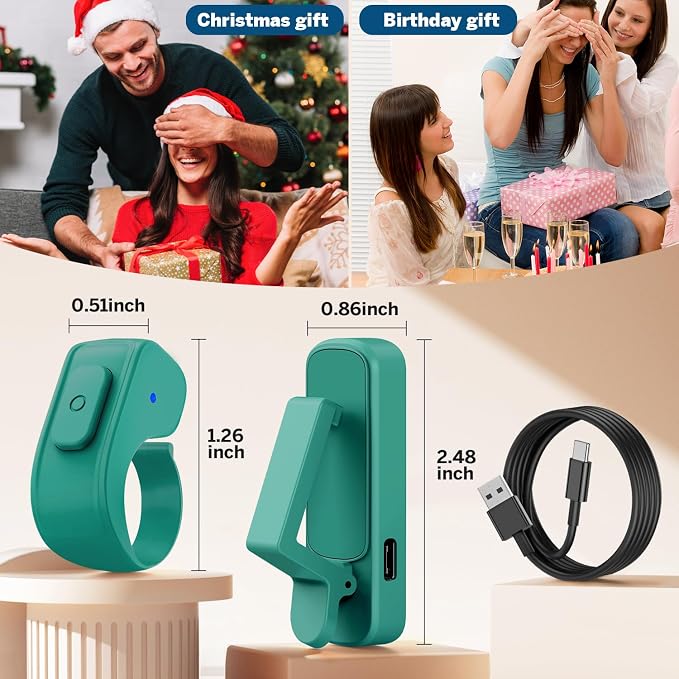 Page Turner Ring for Kindle, Remote Control for iPhone iPad Android Tablets