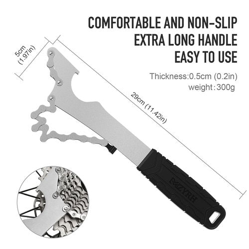 MZYRH Bike Cassette Removal Tool, Bicycle Sprocket Remover Wrench (Black, B)