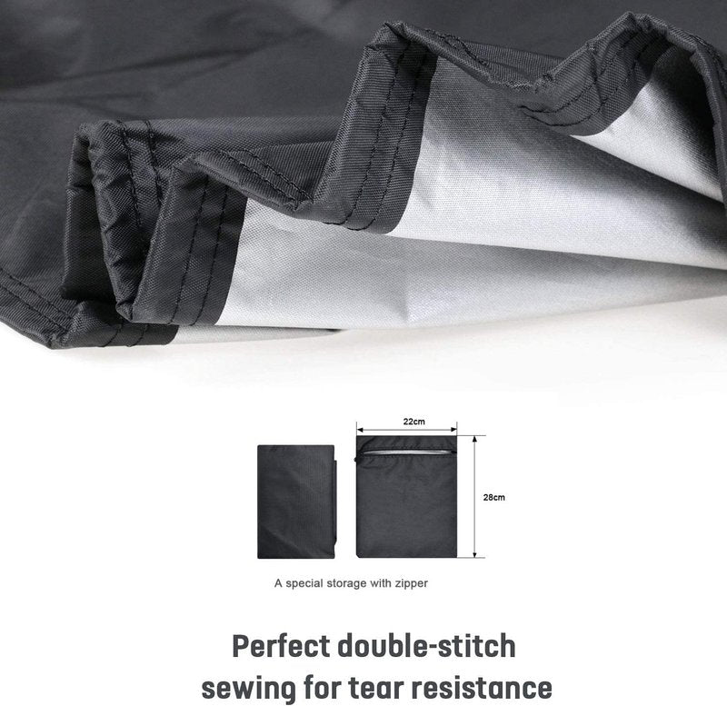 POMER Treadmill Covers, Dustproof Waterproof Non-Folding Running Machine Protective Cover with Zipper - Ideal for Indoor Outdoor Home Treadmill Use (Size L: 85x38x75 inch)