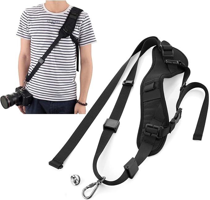 Camera Strap Padded Shoulder Neck Strap Quick Release Sling Belt | Adjustable
