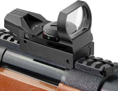 Beileshi Reflex Sight - Adjustable 4 Reticle Styles & 5 Brightness Settings | 20mm Rail Mount