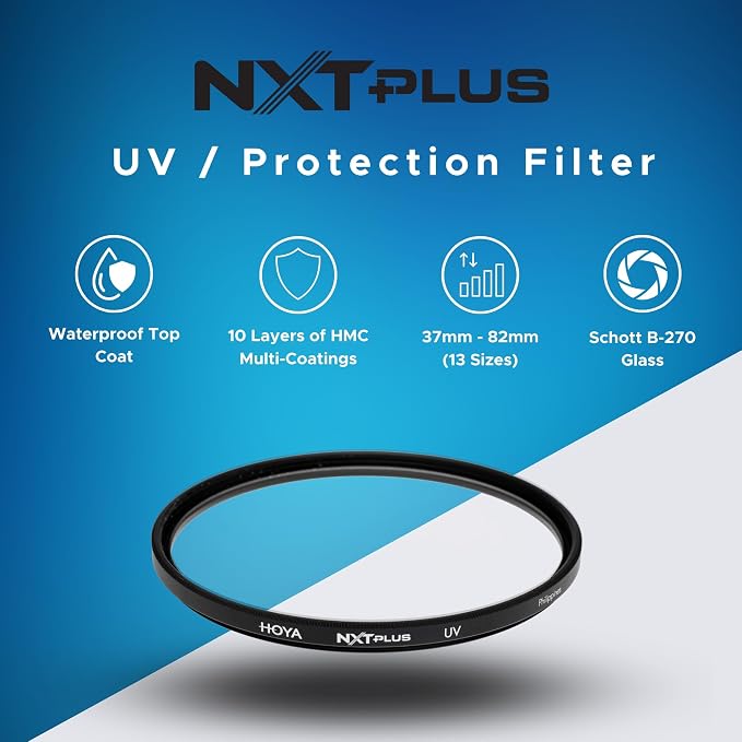 Hoya NXT Plus 46mm UV Filter — Schott B270 Clear Glass