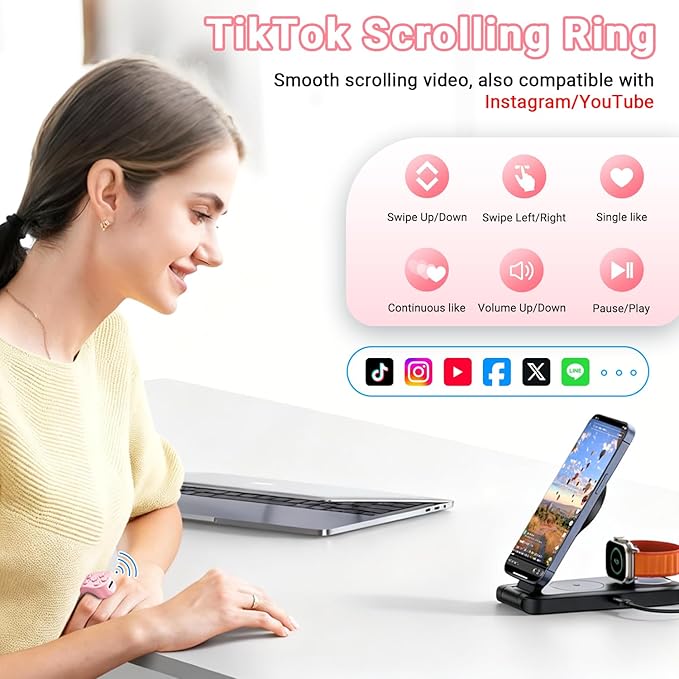 TikTok Scrolling Ring Remote Control, Page Turner