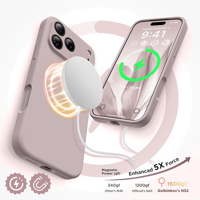 GolbinBox Magnetic for iPhone 17 Pro Case, Compatible