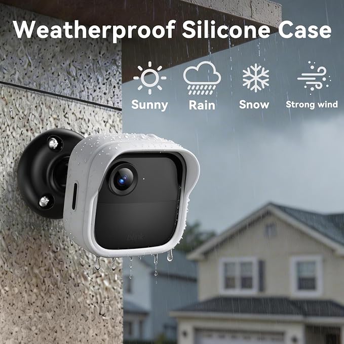 Silicone Case Cover for Blink Outdoor 4/2K+, Weatherproof Silicone Cover Skin