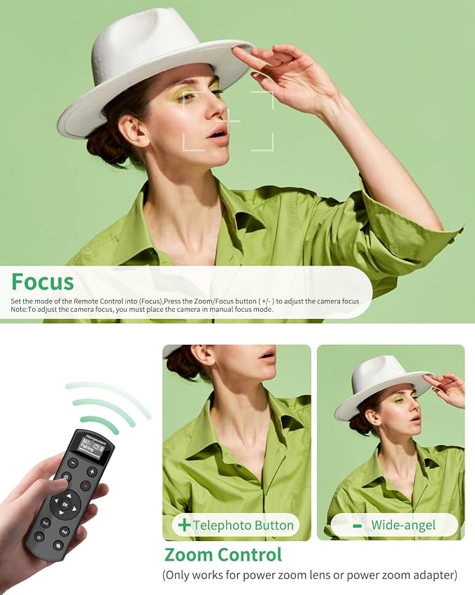 for Nikon Camera Remote Control, Hanpusen Rechargeable Wireless Shutter Release