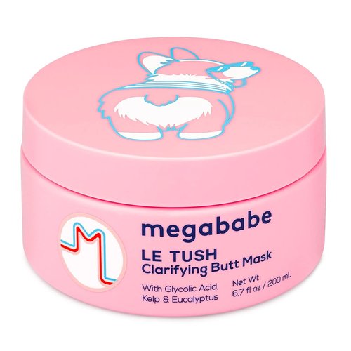 Megababe Butt & Body Acne Mask - Le Tush | Clarifying, Exfoliating & Hydrating Formula | 6.7 fl oz