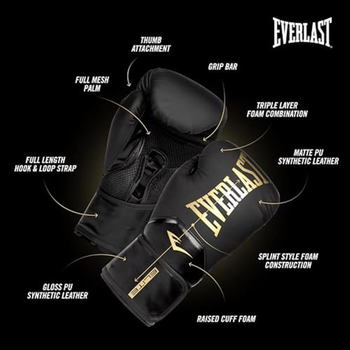Everlast Elite 2 Boxing Gloves - Premium Protection & Comfort | Ideal for Training & Sparring