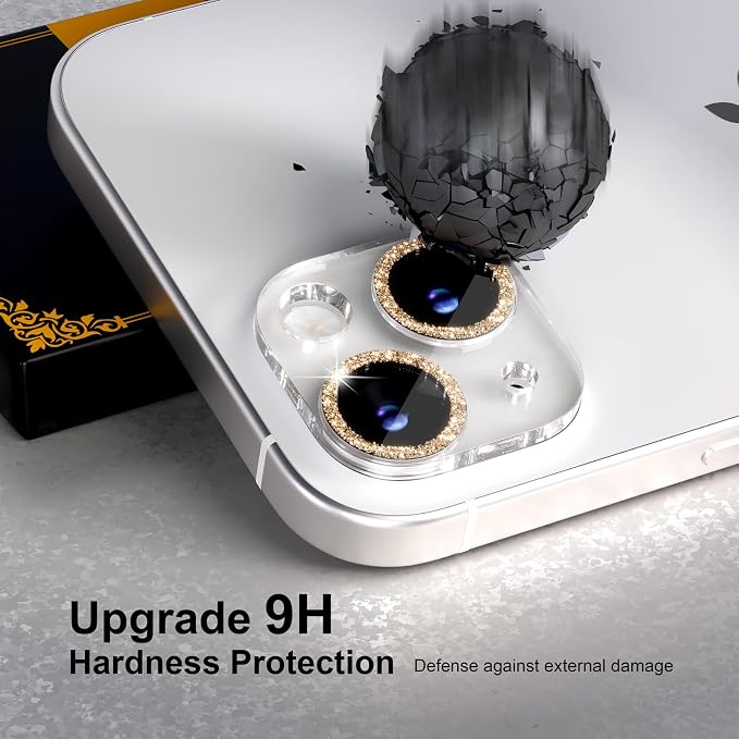 for 6 Pack iPhone 15 / iPhone 15 Plus Camera Lens Protector 9H Tempered Glass