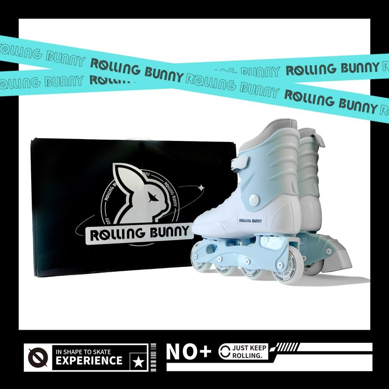 RollingBunny Inline Skates for Women Girls - Adult Inline Skates for Outdoor and Indoor, with Durable Outer Shell and Ankle Support, ABEC-7 Bearings, Solid and Comfortable