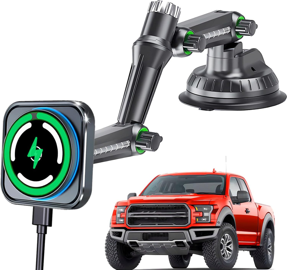 for MagSafe Car Charger Phone Mount Holder for Truck, 15W Fast Power